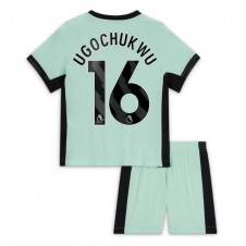 Chelsea Lesley Ugochukwu #16 Tredjedraktsett Barn 2023-24 Kortermet (+ korte bukser)